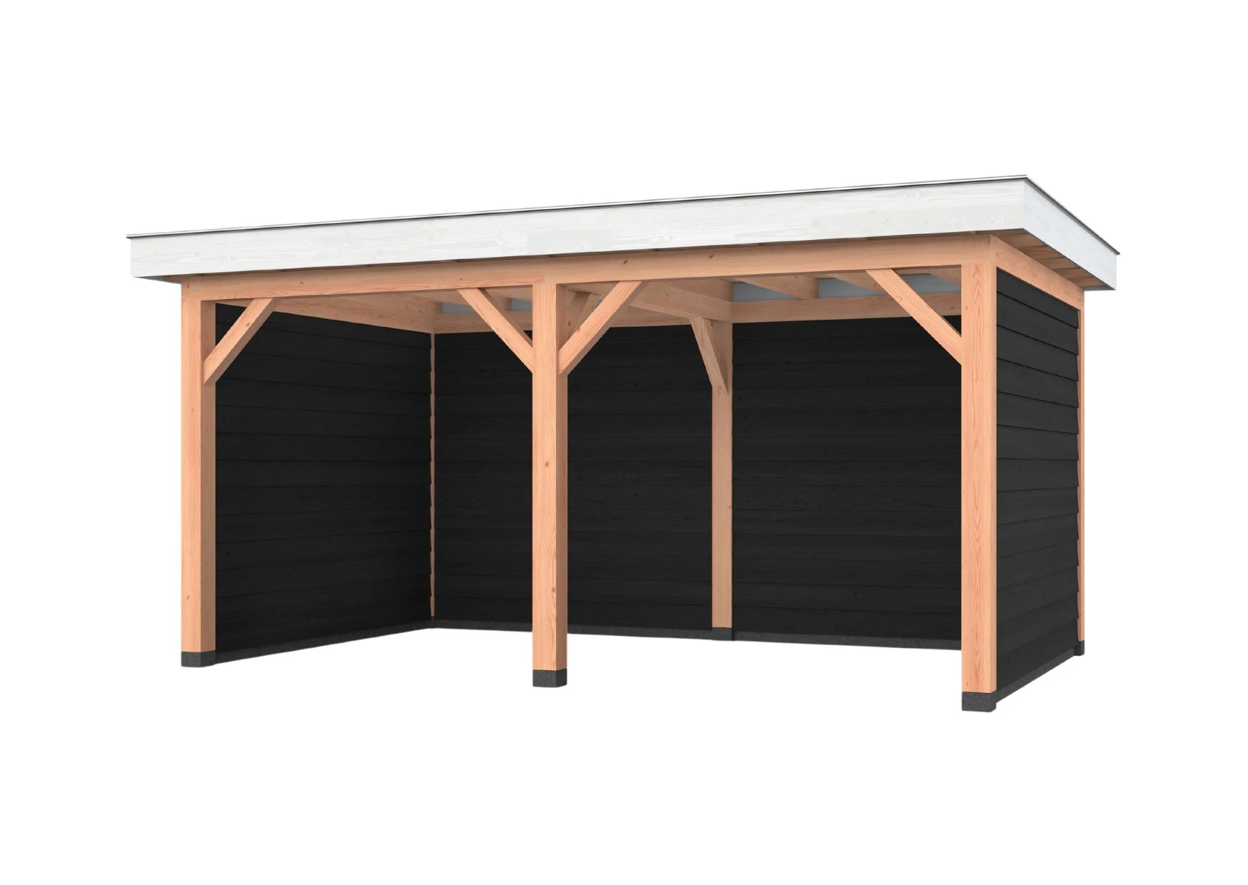 Douglas overkapping, 500 x 300, met achterwand en twee zijwanden, Westwood Holland - Afbeelding 2